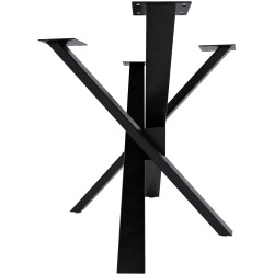 Pés de mesa Jimmy 140x70x72 preto industrial