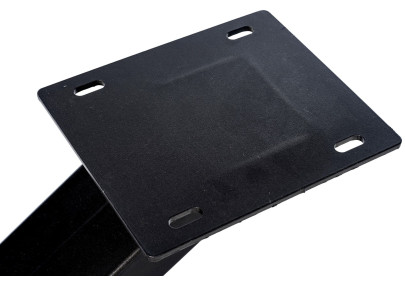 Pieds de table Jimmy 140x70x72 noir industriel