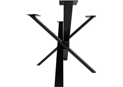 Pieds de table Jimmy 160x80x72 noir industriel