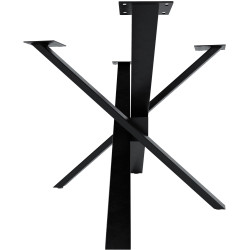 Pies de mesa Jimmy 160x80x72 negro industrial