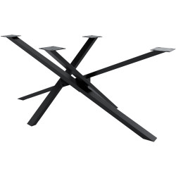 Pés de mesa Jimmy 180x80x72 preto industrial