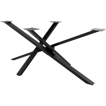 Pies de mesa Jimmy 180x80x72 negro industrial