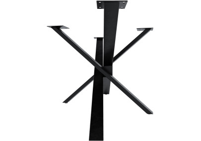 Pieds de table Jimmy 180x80x72 noir industriel