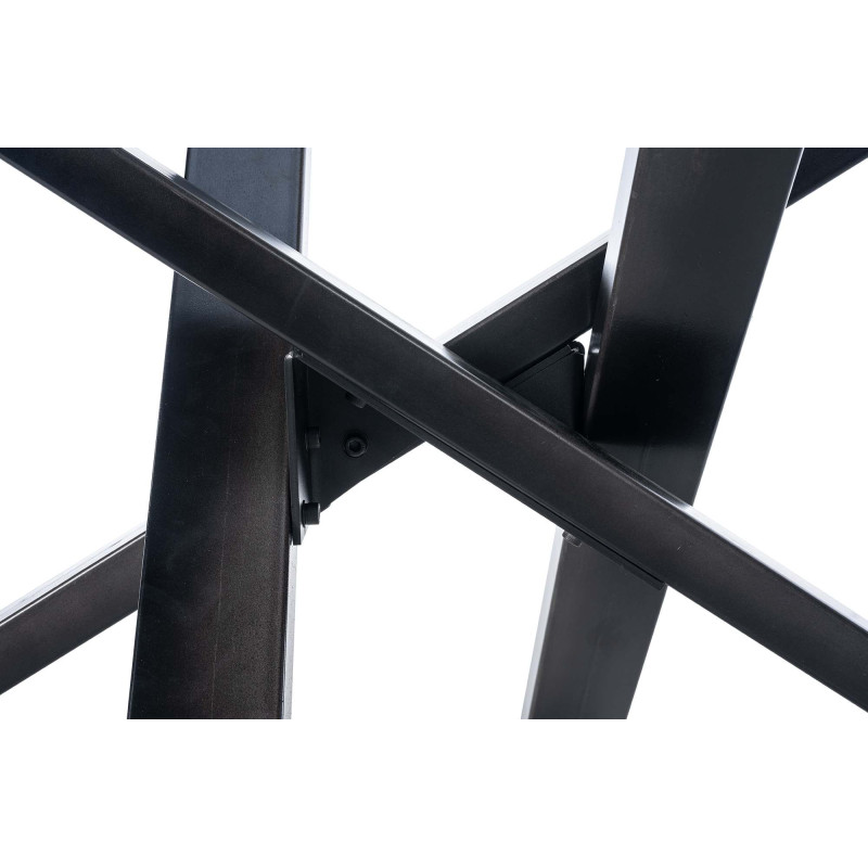 Pies de mesa Jimmy 180x80x72 negro industrial