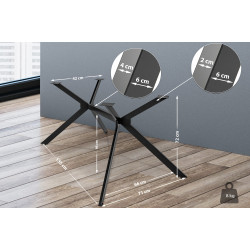 Pés de mesa pretos Cascada S