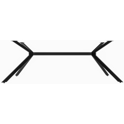 Pies de mesa negros Cascada L