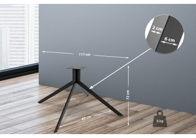 Pés de mesa Ladera pretos