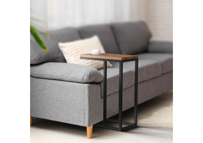 Table d'appoint Manteo 46x25x63 cm chêne