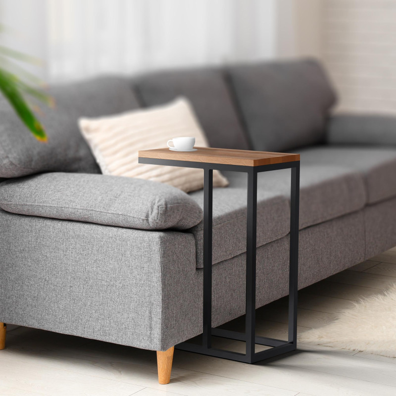 Tavolino Manteo 46x25x63 cm rovere