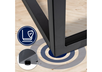 Table d'appoint Manteo 46x25x63 cm chêne