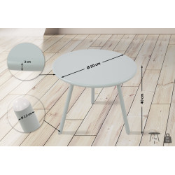 Table basse Berea, turquoise