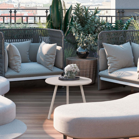 Table basse Berea, gris clair