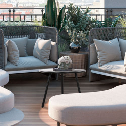 Tavolino Minot, nero