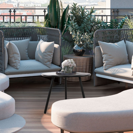 Tavolino Minot, nero