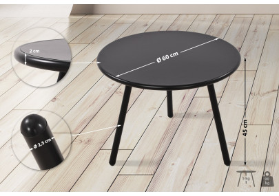 Mesa de centro Minot, negra