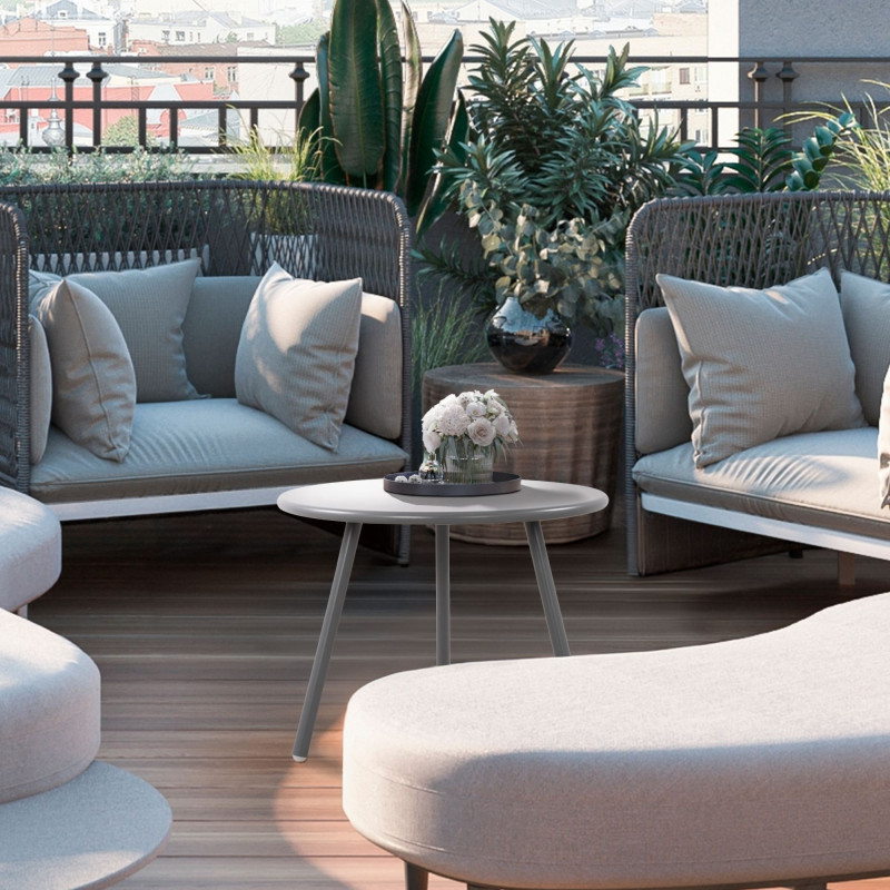 Mesa de centro Minot, gris oscuro