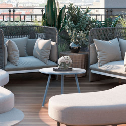 Mesa de centro Minot, azul