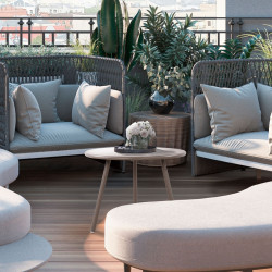 Mesa de centro Minot cor taupe