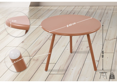 Table basse Minot en terre cuite