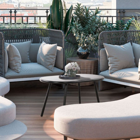 Mesa de centro Velva, negra