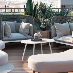 Table basse Velva, blanche