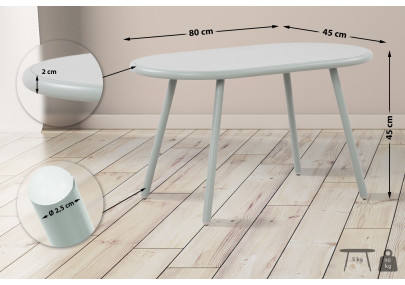 Table basse Velva, turquoise