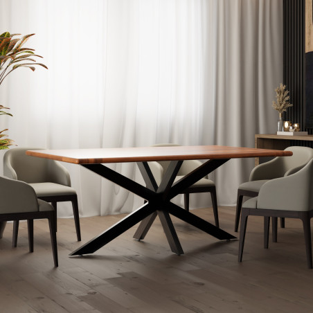 Pies de mesa Hardwick 150 x 78 x 71 cm, negro industrial