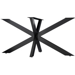 Pies de mesa Hardwick 150 x 78 x 71 cm, negro industrial