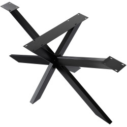 Pies de mesa Hardwick 150 x 78 x 71 cm, negro industrial