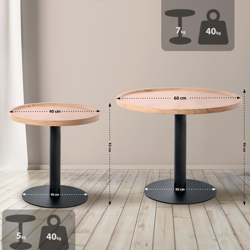 Ensemble de table d'appoint Aspen Natura