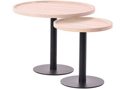 Ensemble de tables d'appoint en chêne Aspen