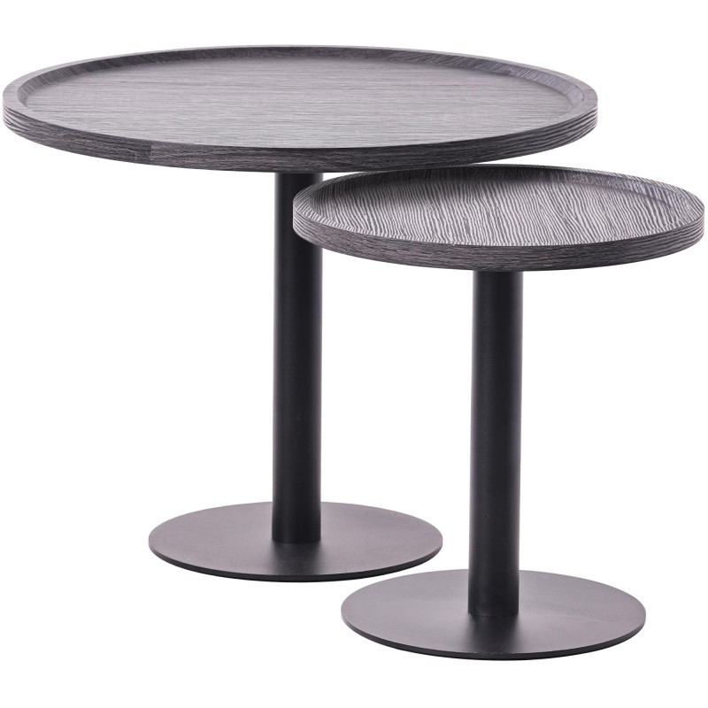 Ensemble de tables d'appoint gris Aspen