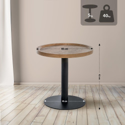 Table d'appoint Aspen M, marron