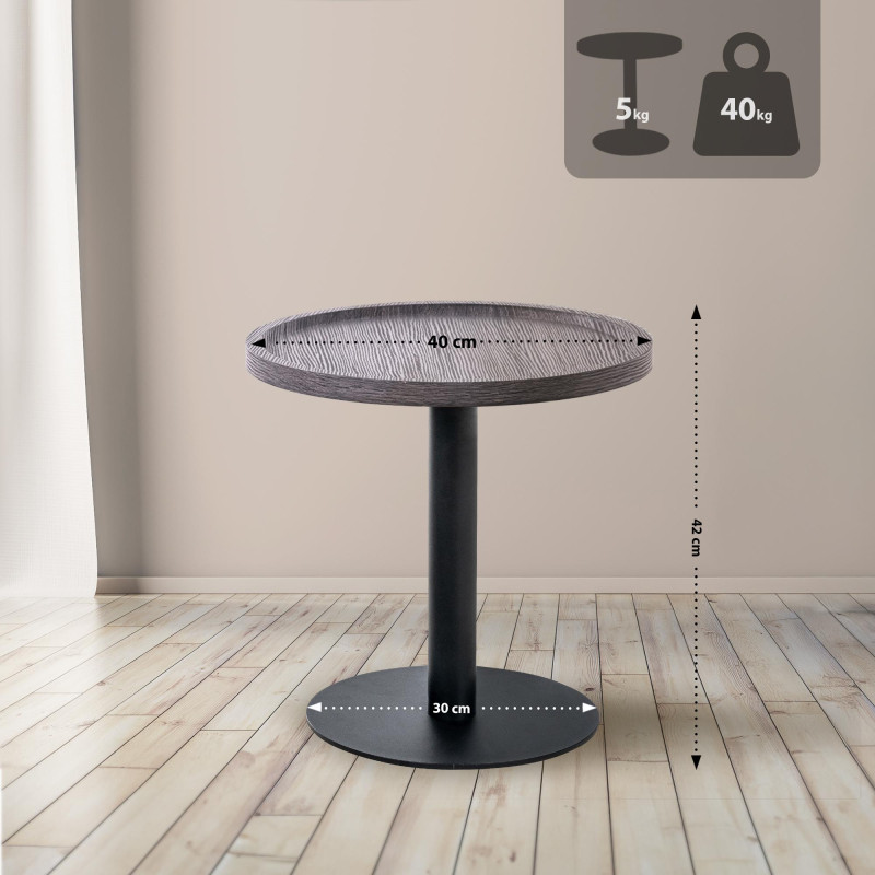 Tavolino Aspen M, grigio