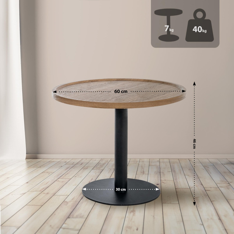 Tavolino Aspen L, marrone