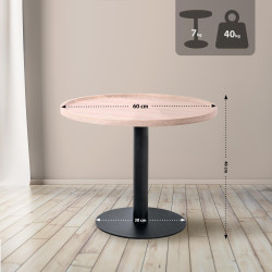 Table d'appoint Aspen, chêne