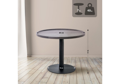 Tavolino Aspen L, grigio