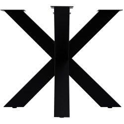 Pieds de table Harlan 85x85x71 noirs