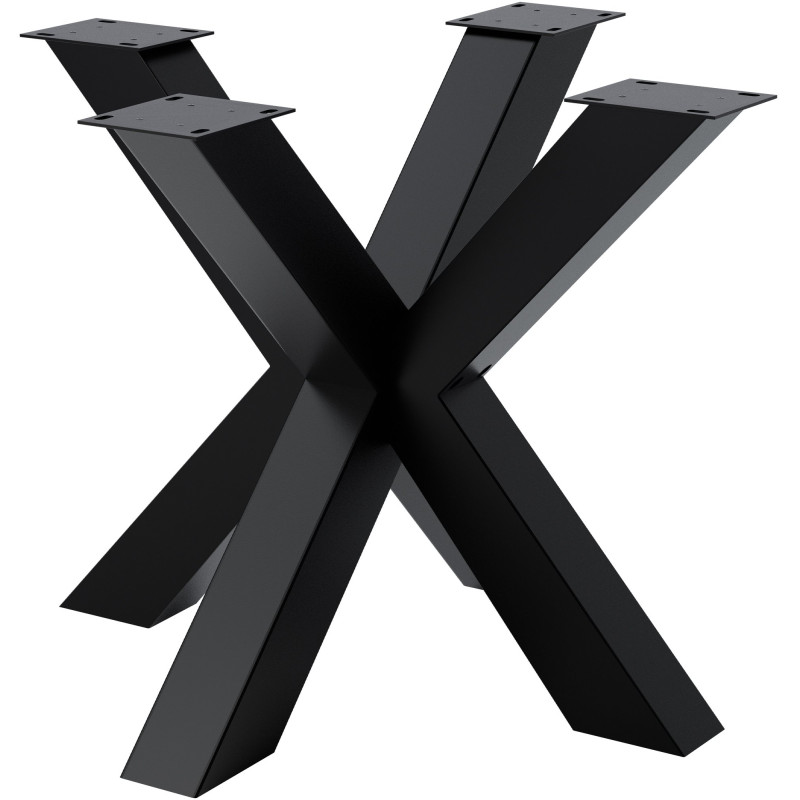 Pieds de table Harlan 85x85x71 noirs