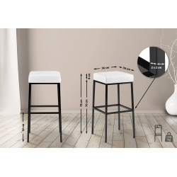 Tabouret de bar Montréal B80 branco