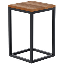 Mesa auxiliar Manteo 30x30x50 cm roble
