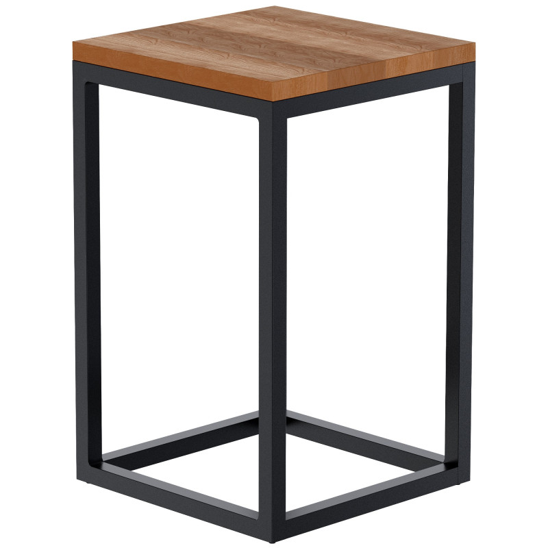 Tavolino Manteo 30x30x50 cm rovere