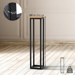 Table d'appoint Manteo 20x20x90 cm chêne