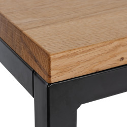 Tavolino Manteo 20x20x90 cm rovere