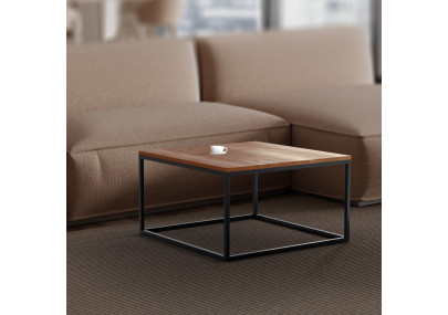 Tavolino Manteo, 80x80x45 cm, rovere