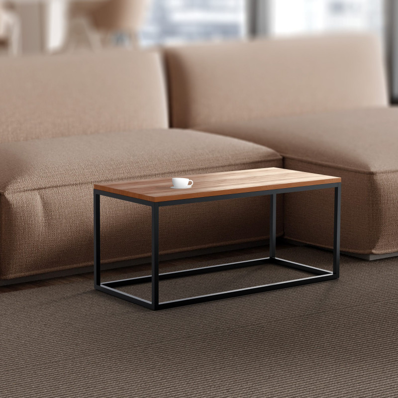 Mesa de centro Manteo 100x45x50 cm roble