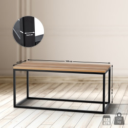 Mesa de centro Manteo 100x45x50 cm roble