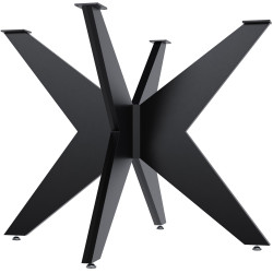 Pés de mesa Delmont 95x95 cm pretos