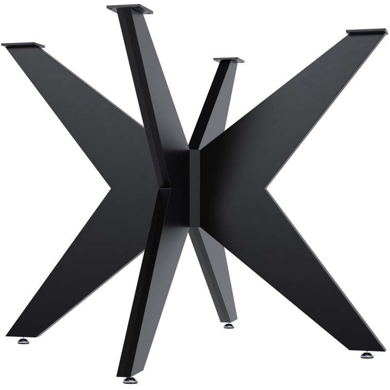 Pés de mesa Delmont 95x95 cm pretos