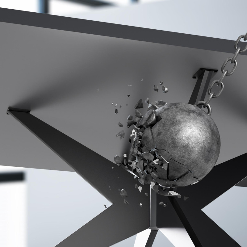 Pies de mesa Delmont 130x130 cm negros